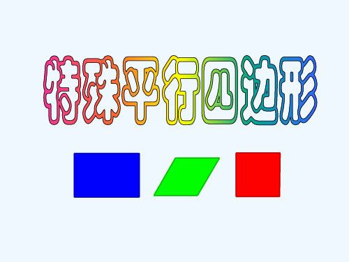 2017年中考数学专题 特殊平行四边形