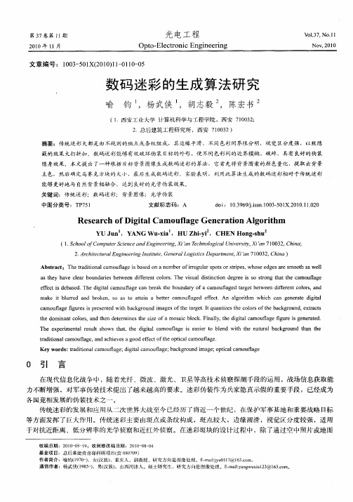 数码迷彩的生成算法研究