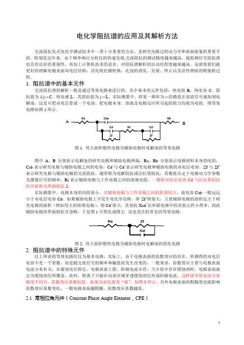 11电化学阻抗谱的应用及其解析方法