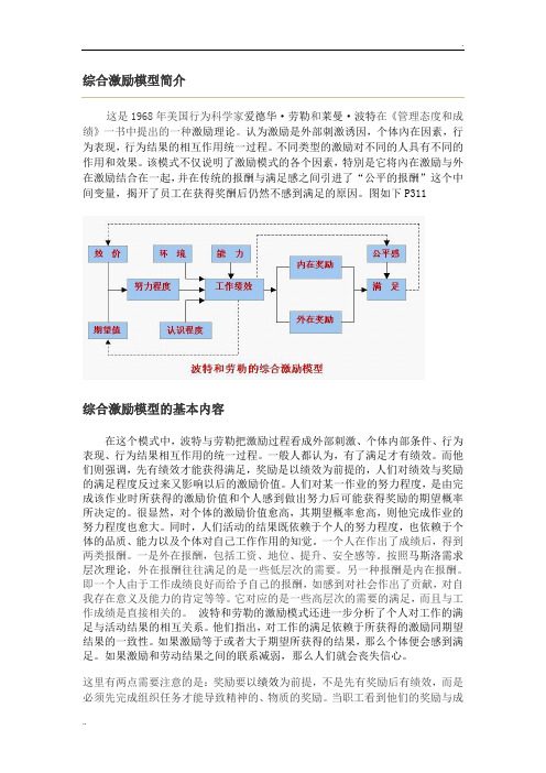 综合激励模型简介