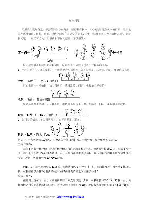 行测——植树问题