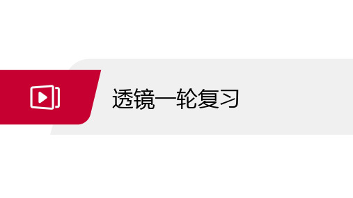 2021年中考物理一轮复习课件PPT----透镜