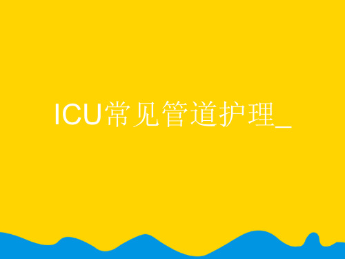 ICU常见管道护理_.完整版PPT