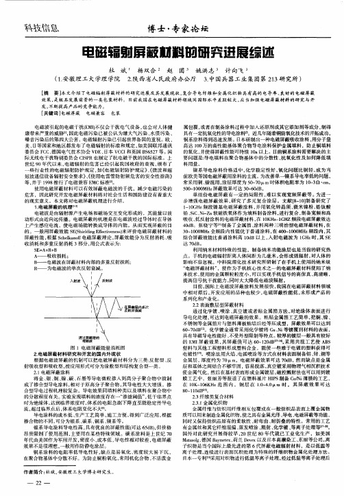 电磁辐射屏蔽材料的研究进展综述