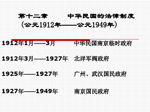 中华民国的法律制度