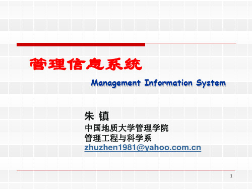 【精编】管理信息系统PPT课件