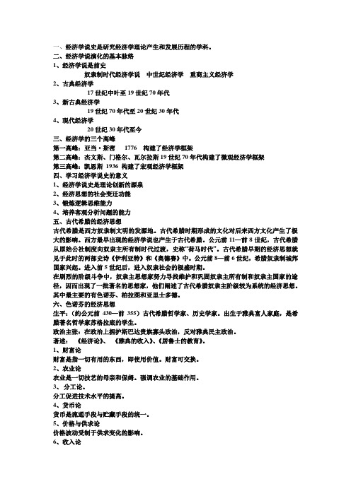 经济思想史Microsoft Word 文档