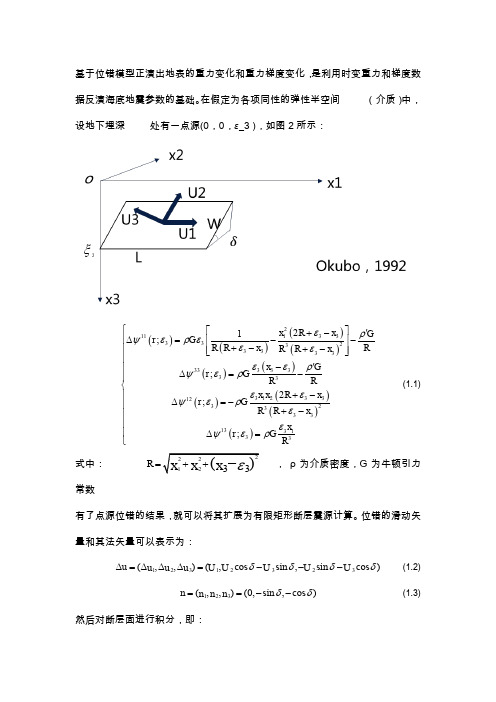 -位错理论公式