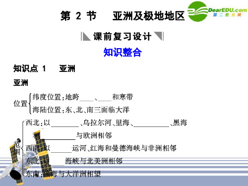 高三地理一轮复习 第四部分第一章世界地理第2节亚洲及极地地区课件 中图版