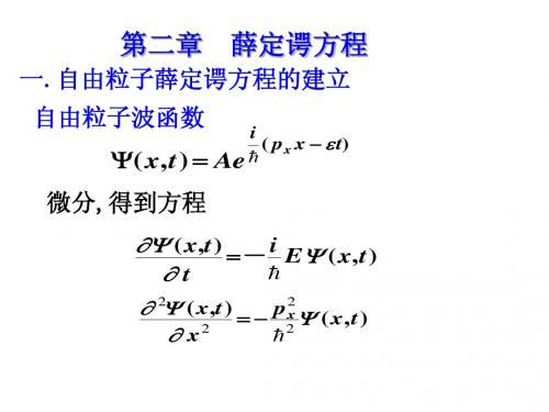 2010薛定谔方程(第二章)