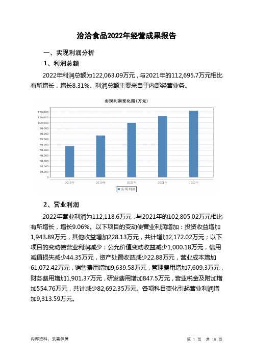 002557洽洽食品2022年经营成果报告