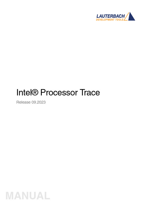 Intel Processor Trace用户手册说明书