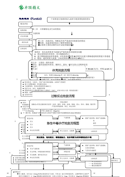 卓顶精文ICU急救流程图