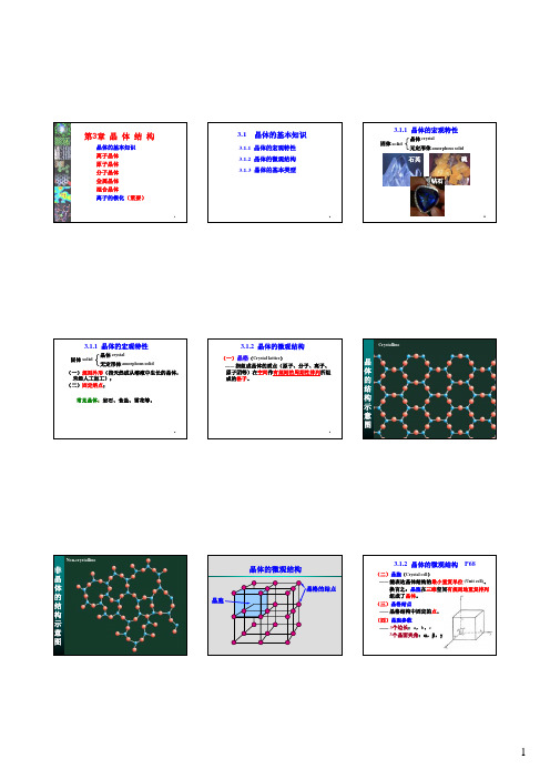 物理化学第3章 晶体结构