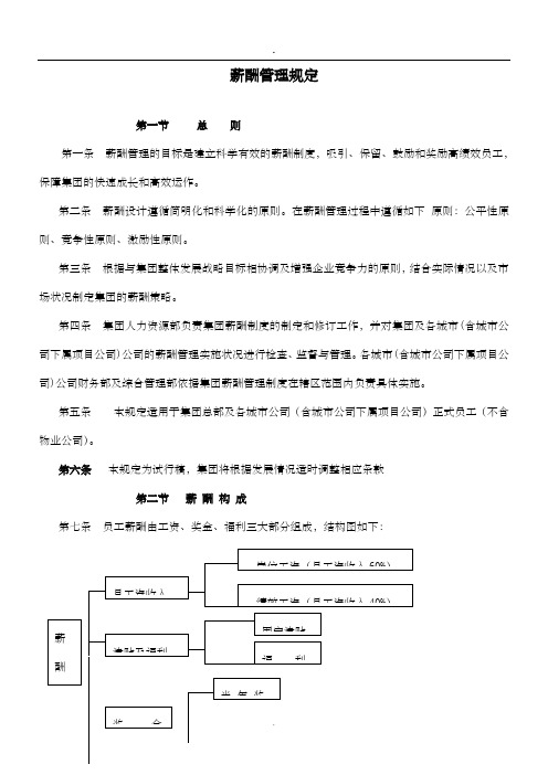 2019某集团公司薪酬管理方案05994