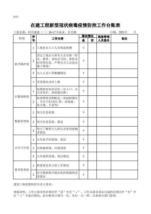 1_防疫相关台帐表格