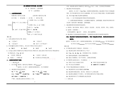 新人教版高中化学必修二全册知识点总结