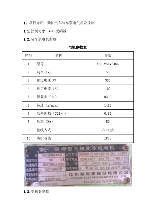 ACS510-01变频器调试参数