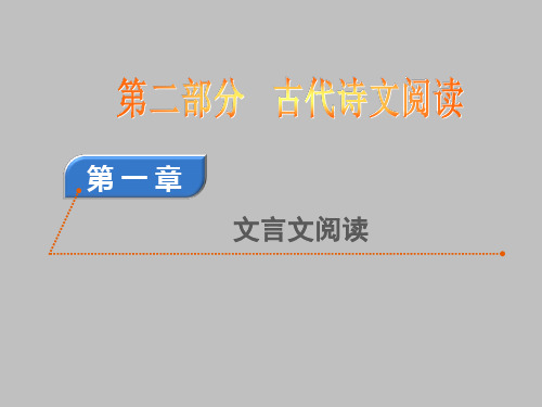 2017届高考语文(人教版)一轮课件：第2部分 第1章 文言文阅读