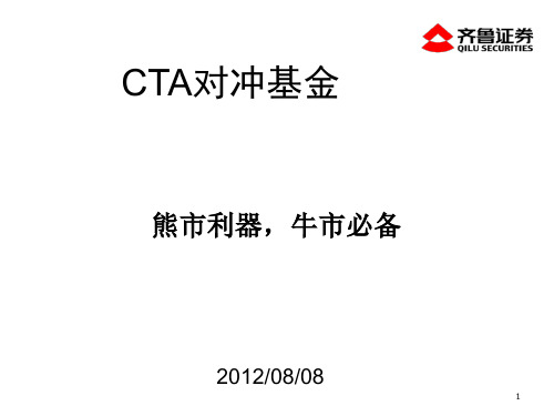 量化投资CTA策略120807精品PPT课件