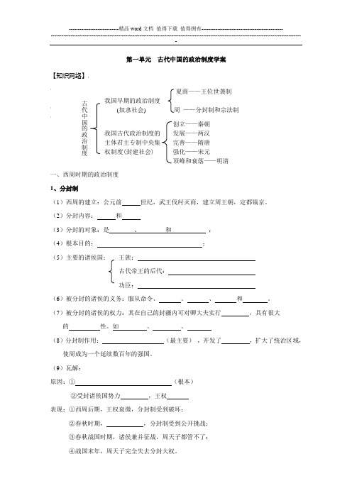 古代中国政治制度学案