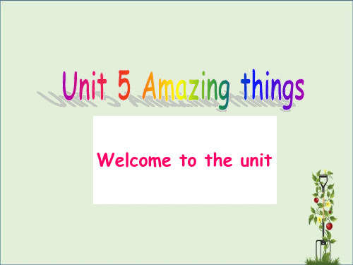 (课件)：Welcome to the unit(2)