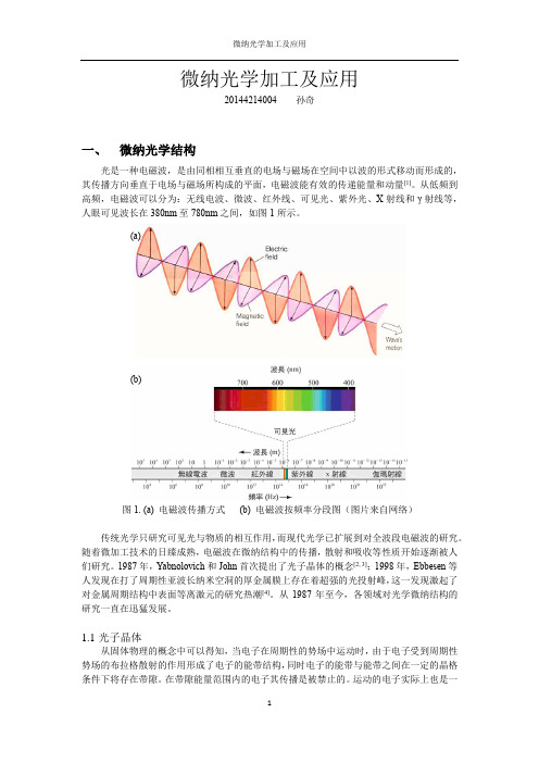 微纳光学加工及应用