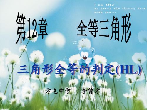 《12.2 三角形全等的判定—HL》