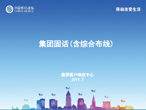 集团固话(含综合布线)-PPT文档资料