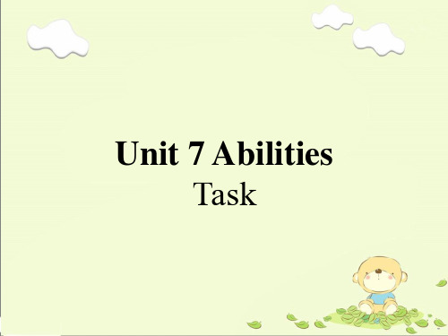 译林版七年级英语下册Unit 7 Task课件