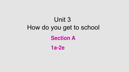 人教新目标英语七年级下册Unit 3 section A 1a-2e 课件 