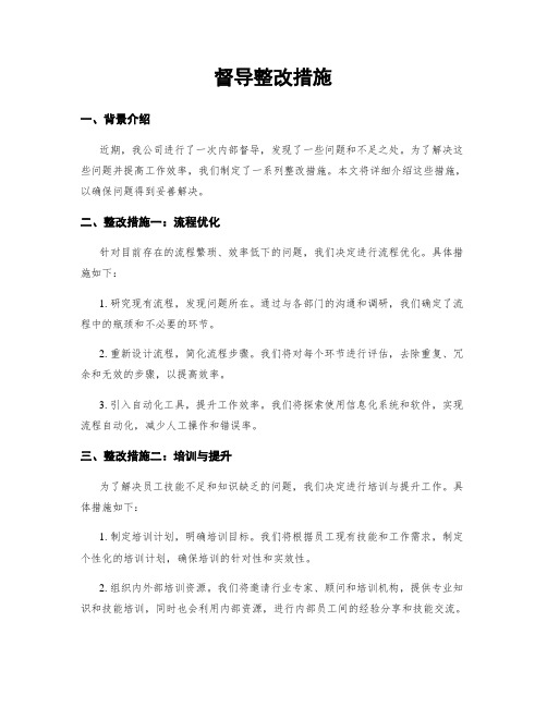 督导整改措施