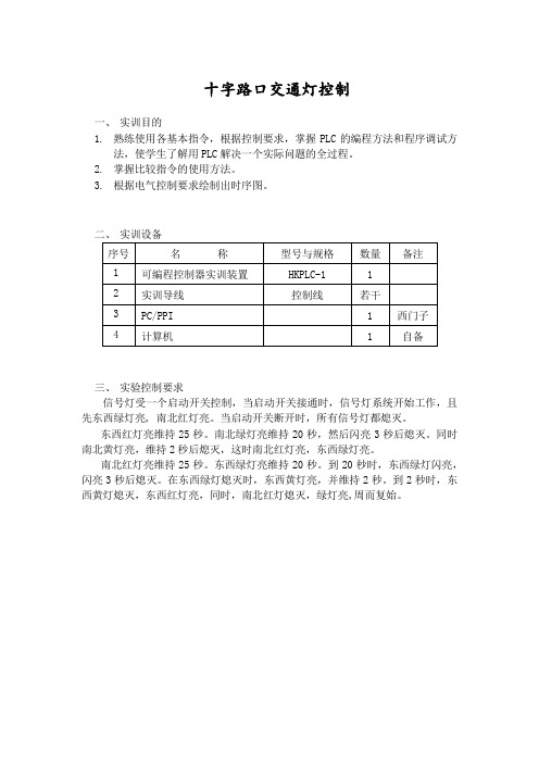 十字路口交通灯控制