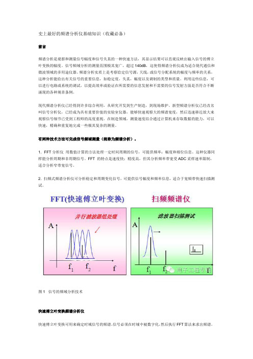 频谱分析仪基础知识-史上最好的