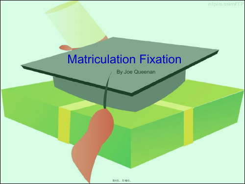 Unit-6-Matriculation-Fixation