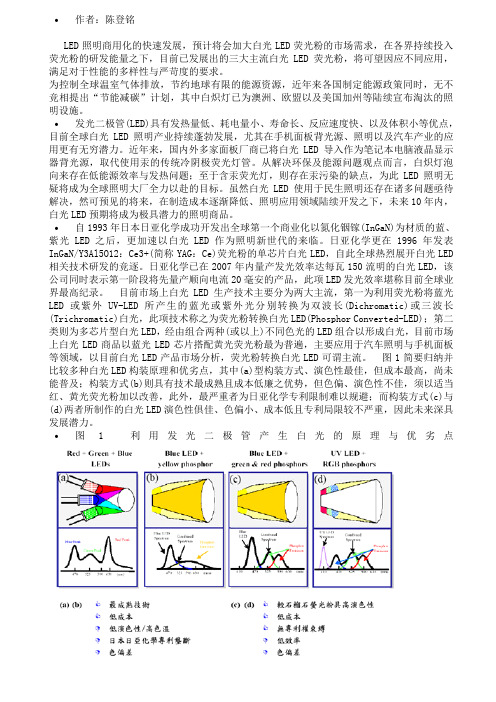 LED荧光粉种类详述