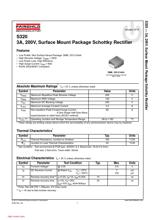 S320;中文规格书,Datasheet资料