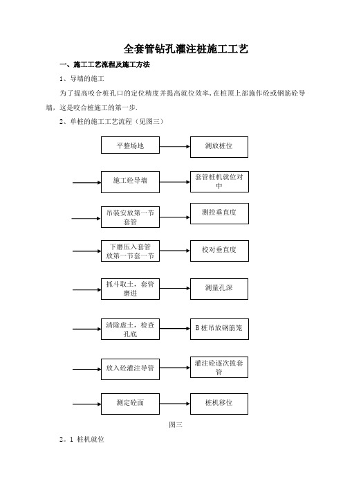 全套管咬合桩施工工艺