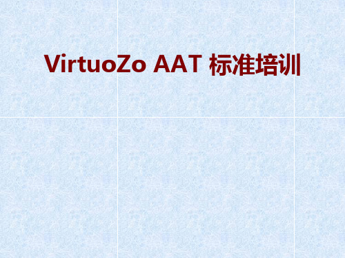 VirtuoZoAAT标准培训文档之操作说明