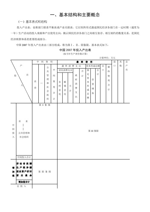 解读投入产出表