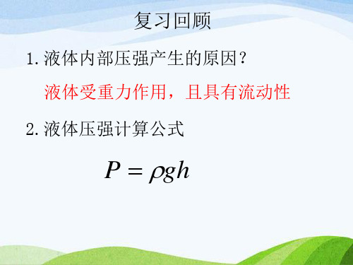 2020-2021学年北师大版物理八年级下册-8.3 连通器(115)-课件