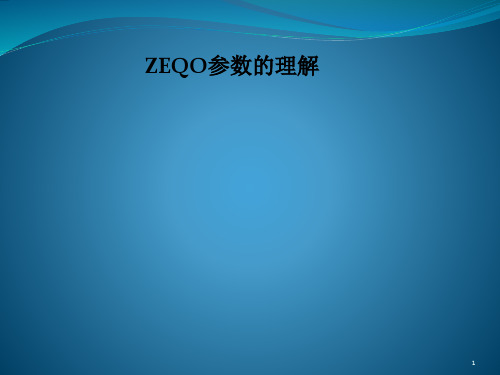 诺西BSC ZEQO参数的理解