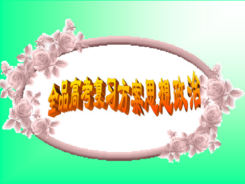 全品高考复习方案思想政治.ppt