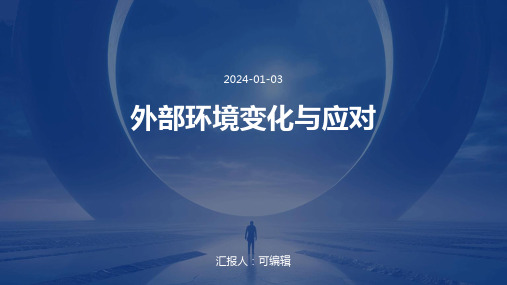 外部环境变化与应对
