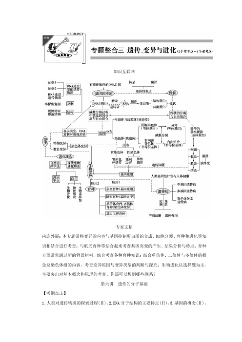 高考二轮复习全攻略 1-3-6《遗传的分子基础》学案 新人教版