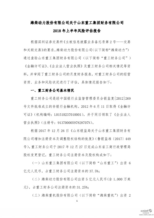 2018年上半年风险评估报告