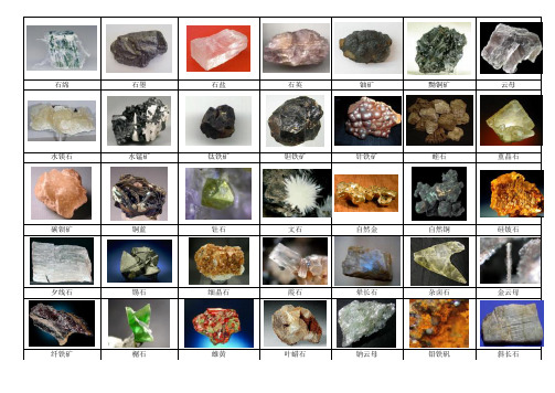 高清矿石图 种矿石矿物 标准照片