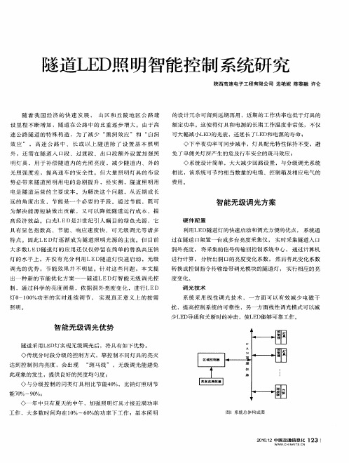 隧道LED照明智能控制系统研究