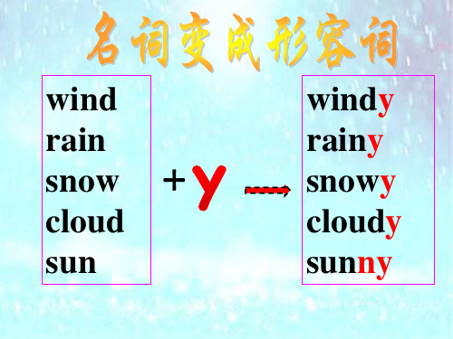 人教版英语七年级下册  Unit 7 It's raining 语法解析