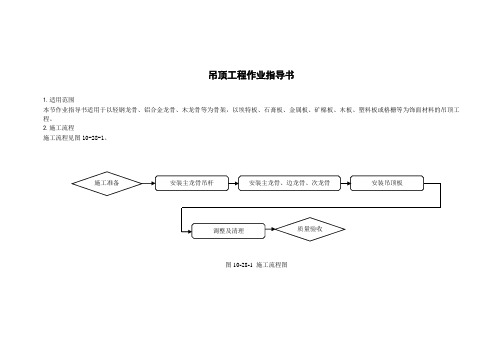 吊顶工程作业指导书